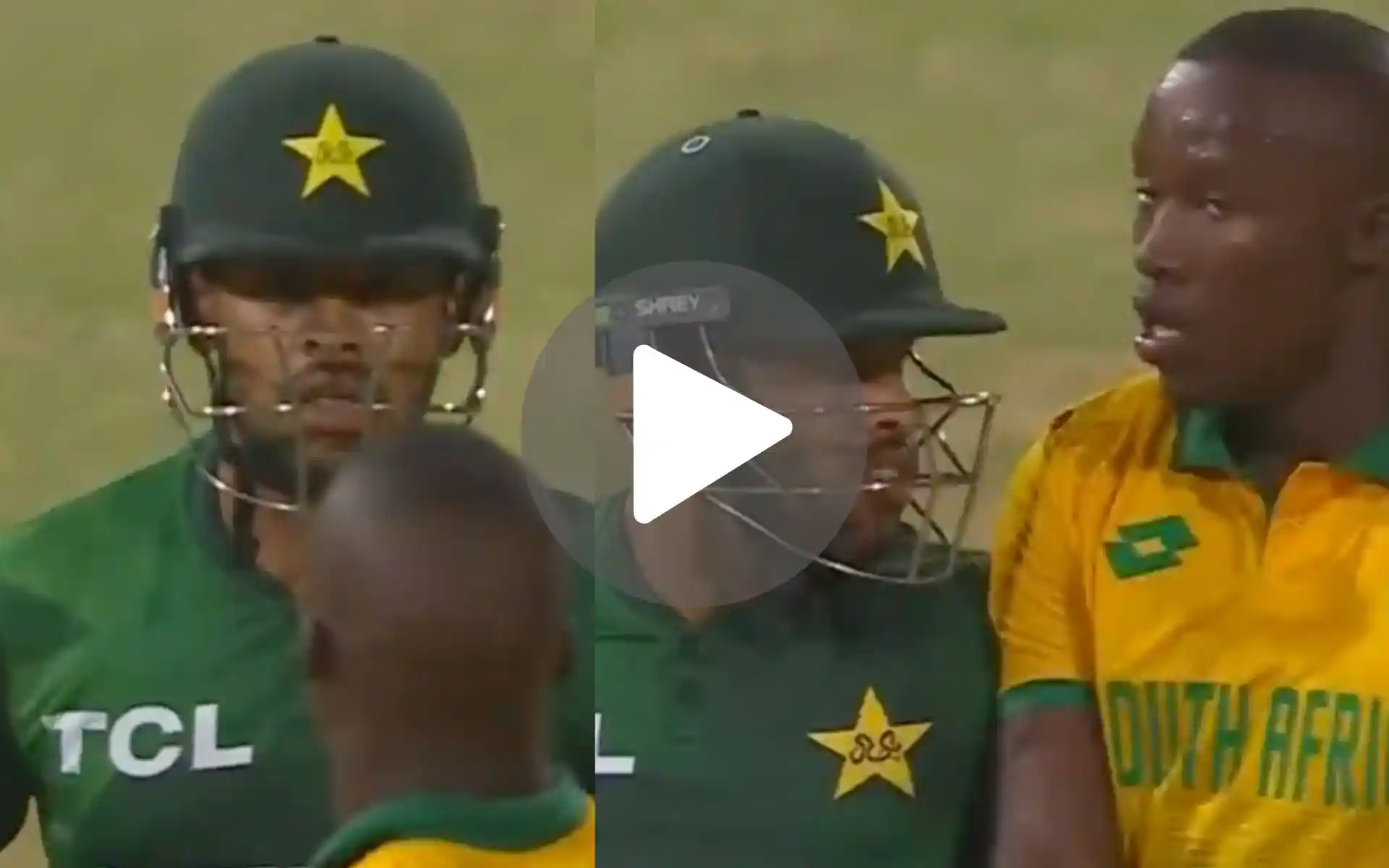 [Watch] Pakistan's Usman Khan Fights With South African Pacer During 1st T20I